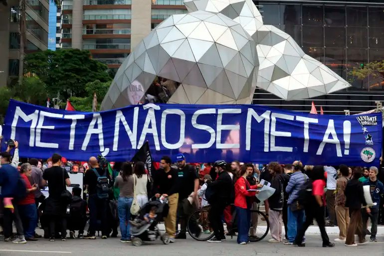 Protestos contra a Meta