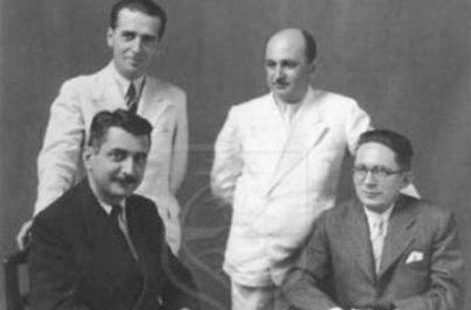 Sylvio Rabelo, Aníbal Fernandes, Gilberto Freyre e Aníbal Fernandes/Acervo da Fundação Joaquim Nabuco