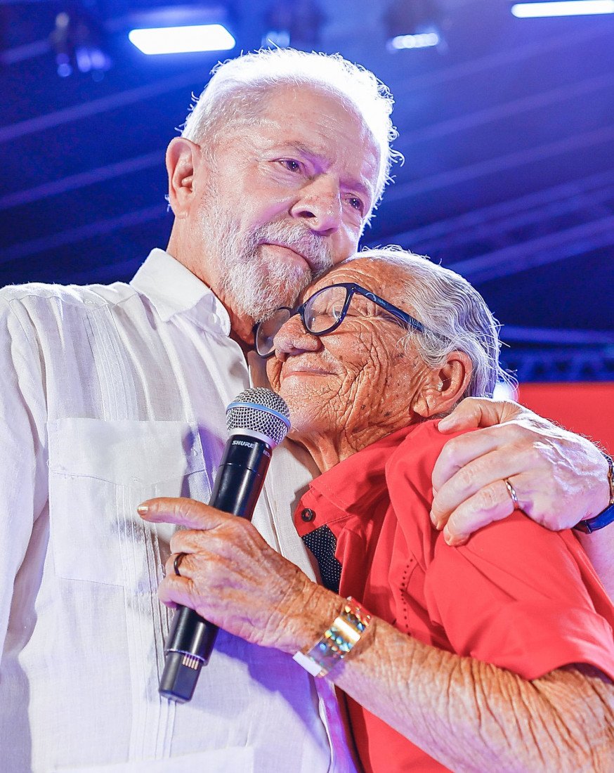 Lula com apoiadora